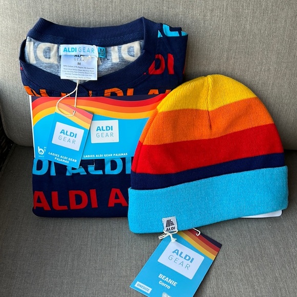 Aldi Other - NWT ALDI Gear pajamas and beanie bundle